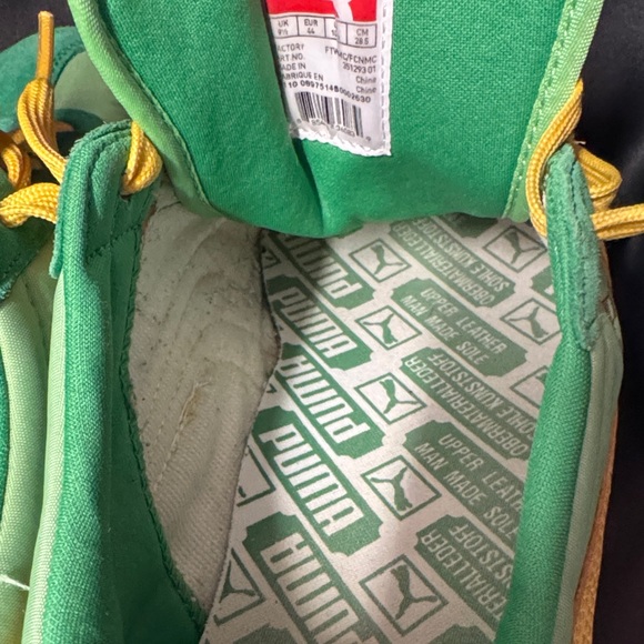 Puma Green and Yellow Athletic Shoes - Picture 3 of 9